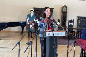 17.02.2026. Sandomierz. Muzeum Zamkowe w Sandomierzu. Konferencja / Fot. Grażyna Szlęzak-Wójcik - Radio Kielce