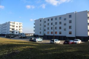 Kazimierza Wielka. Inwestycja deweloperska przy ulicy Budzyńskiej / Fot. Marta Gajda-Kruk - Radio Kielce