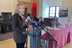 17.02.2026. Sandomierz. Muzeum Zamkowe w Sandomierzu. Konferencja / Fot. Grażyna Szlęzak-Wójcik - Radio Kielce