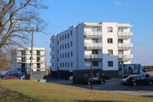 Kazimierza Wielka. Inwestycja deweloperska przy ulicy Budzyńskiej / Fot. Marta Gajda-Kruk - Radio Kielce