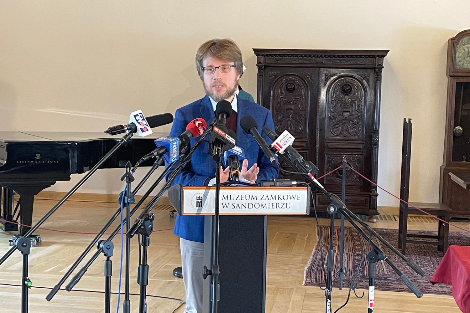 17.02.2026. Sandomierz. Muzeum Zamkowe w Sandomierzu. Konferencja / Fot. Grażyna Szlęzak-Wójcik - Radio Kielce