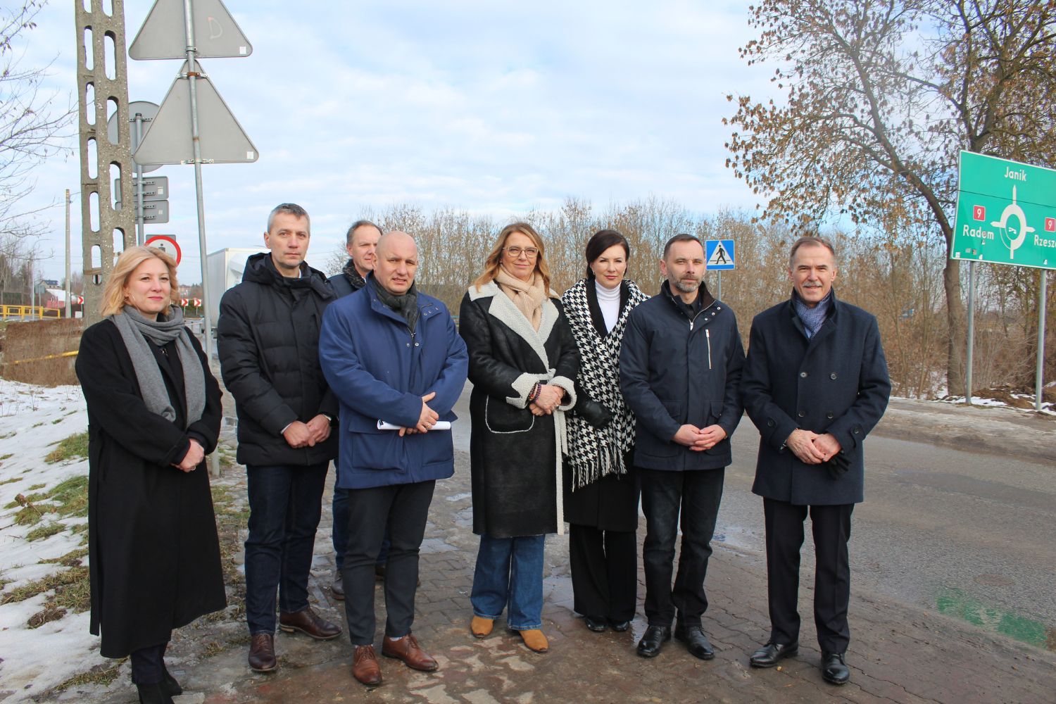 11.02.2026. Kunów. Konferencja prasowa dotycząca remontu ulicy Warszawskiej i mostu / Fot. Marta Gajda-Kruk - Radio Kielce