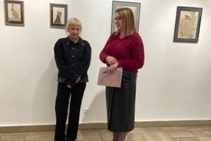 21.02.2026. Sandomierz. Biuro Wystaw Artystycznych Sandomierz. Wystawa „Bestiarium” Karoliny Dousa-Bik / Fot. Grażyna Szlęzak-Wójcik - Radio Kielce