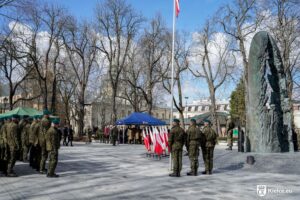 02.03.2026. Kielce. Uroczystość przekazania dowództwa 8. Dywizji Piechoty Armii Krajowej generałowi brygady Janowi Wojno / Fot. Urząd Miasta Kielce