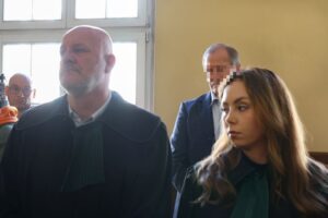 Lekarze prawomocnie skazani na bezwzględne więzienie ws. śmierci Izabeli z Pszczyny - Radio Kielce 03.03.2026. Katowice. Jeden z oskarżonych Krzysztof P. w Sądzie Okręgowym w Katowicach / Fot. PAP/Art Service