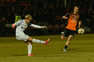 07.03.2026. 21. kolejka Betclic 3. Ligi: KSZO 1929 Ostrowiec - Naprzód Jędrzejów / Fot. Kamil Król - Radio Kielce