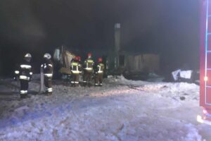 06.02.2026. Górki. Pożar / źródło: OSP Mroczków