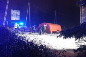 08.02.2026. Końskie. Pożar / źródło: OSP Ruda Maleniecka