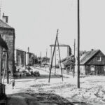 Kielce. Ulica Marszałkowska (Toporowskiego). Lata 1967-1969. Skrzyżowanie ulic Toporowskiego i Pocieszka / źródło: fotopolska.eu; zdjęcie z kolekcji Ewy Żymańczyk