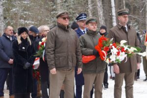 15.02.2026. Skarżysko-Kamienna. 86. rocznica hitlerowskiego mordu w lesie na skarżyskim Borze / Fot. Arkadiusz Bogucki - Facebook