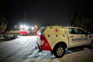 06.02.2026. Wilków. Poszukiwania zaginionego 19-latka / źródło: Grupa Ratownictwa PCK Kielce - Facebook