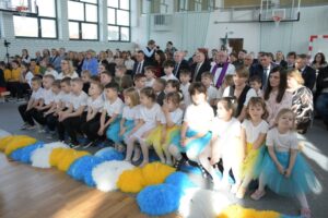 27.02.2026. Osiny. Otwarcie hali gimnastycznej przy Szkole Podstawowej w Osinach / źródło: Urząd Gminy w Mircu - Facebook