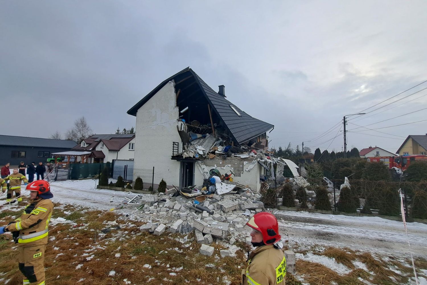 Wybuch w domu pod Kielcami. Są znaczne zniszczenia