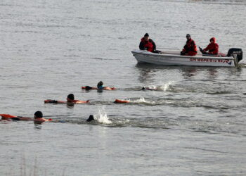 Do trzech razy sztuka! Po ostrej zimie, wreszcie przepłyną Wisłę wpław