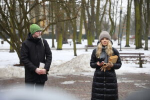 08.02.2026. Kielce. Spacer śladami Stefana Żeromskiego / Fot. Wiktor Taszłow - Radio Kielce
