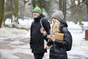 08.02.2026. Kielce. Spacer śladami Stefana Żeromskiego / Fot. Wiktor Taszłow - Radio Kielce