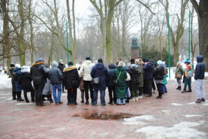 08.02.2026. Kielce. Spacer śladami Stefana Żeromskiego / Fot. Wiktor Taszłow - Radio Kielce