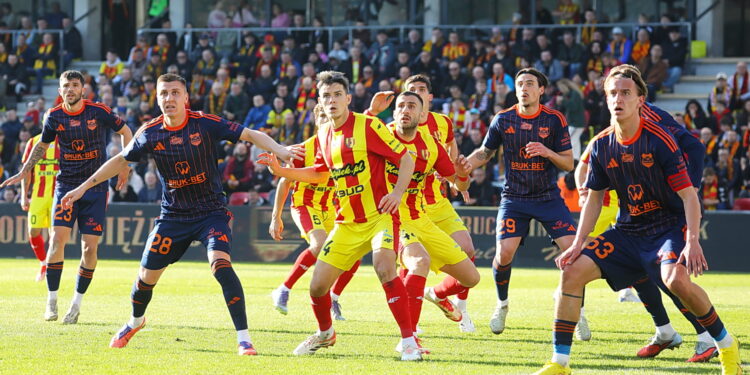 07.03.2026 Kielce. Mecz Korona Kielce - Bruk Bet Termalika Nieciecza / Fot. Wiktor Taszłow - Radio Kielce