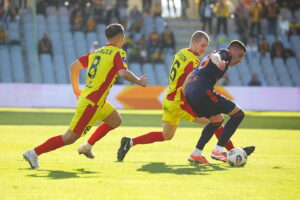 07.03.2026 Kielce. Mecz Korona Kielce - Bruk Bet Termalika Nieciecza / Fot. Wiktor Taszłow - Radio Kielce