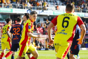 07.03.2026 Kielce. Mecz Korona Kielce - Bruk Bet Termalika Nieciecza / Fot. Wiktor Taszłow - Radio Kielce