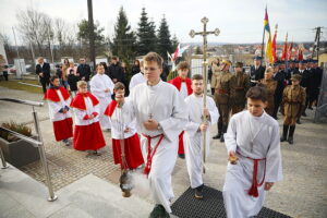 08.03.2026 Bieliny. Obchody 82. rocznicy zamordowania 20 mieszkańców przez hitlerowców / Fot. Wiktor Taszłow – Radio Kielce