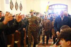 08.03.2026 Bieliny. Obchody 82. rocznicy zamordowania 20 mieszkańców przez hitlerowców / Fot. Wiktor Taszłow – Radio Kielce