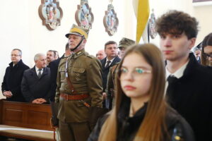 08.03.2026 Bieliny. Obchody 82. rocznicy zamordowania 20 mieszkańców przez hitlerowców / Fot. Wiktor Taszłow – Radio Kielce