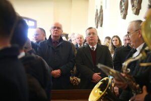 08.03.2026 Bieliny. Obchody 82. rocznicy zamordowania 20 mieszkańców przez hitlerowców / Fot. Wiktor Taszłow – Radio Kielce