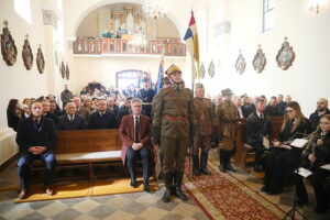 08.03.2026 Bieliny. Obchody 82. rocznicy zamordowania 20 mieszkańców przez hitlerowców / Fot. Wiktor Taszłow – Radio Kielce