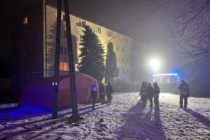 08.02.2026. Końskie. Pożar / źródło: OSP Ruda Maleniecka