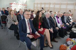 27.02.2026. Osiny. Otwarcie hali gimnastycznej przy Szkole Podstawowej w Osinach / źródło: Urząd Gminy w Mircu - Facebook