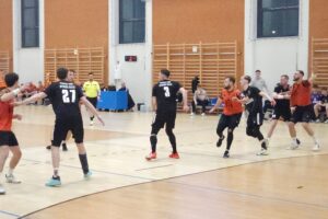 20.02.2026. Kielce. 17. kolejka grupy D I ligi piłkarzy ręcznych. Mecz: UKS SMS Wybicki Kielce - KSZO Ostrowiec / Fot. Maciej Makuła - Radio Kielce