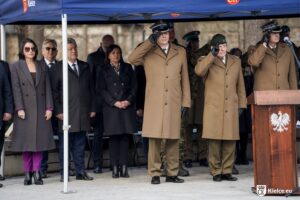 02.03.2026. Kielce. Uroczystość przekazania dowództwa 8. Dywizji Piechoty Armii Krajowej generałowi brygady Janowi Wojno / Fot. Urząd Miasta Kielce