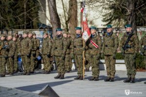 02.03.2026. Kielce. Uroczystość przekazania dowództwa 8. Dywizji Piechoty Armii Krajowej generałowi brygady Janowi Wojno / Fot. Urząd Miasta Kielce