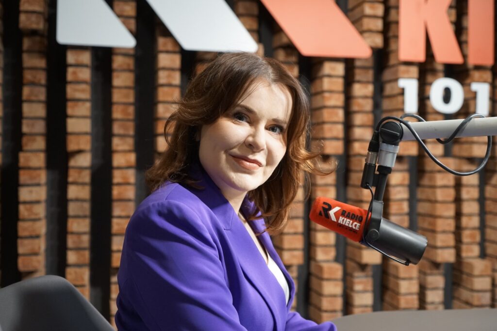 23.02.2026. Radio Kielce. Rozmowa Dnia. Na zdjęciu: Anna Krupka - prezes świętokrzyskiego Prawa i Sprawiedliwości / Fot. Wiktor Taszłow - Radio Kielce