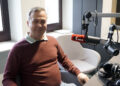 Na zdjęciu: Łukasz Niebudek, radny Miasta Pińczów / Fot. Angelika Rejnowicz - Radio Kielce