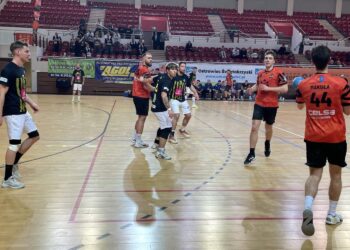 31.01.2026. Ostrowiec Św. I liga piłki ręcznej: KSZO Ostrowiec - Handball Pałac Tarnów / Fot. Kamil Król - Radio Kielce