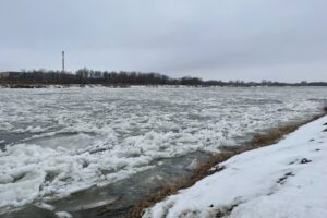 06.02.2026. Sandomierz. Zamarznięta Wisła / Fot. Grażyna Szlęzak-Wójcik - Radio Kielce