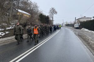 07.02.2026. Sandomierz. Marsz Szlakiem Puławiaków - Powstańców Styczniowych / Fot. Grażyna Szlęzak-Wójcik - Radio Kielce