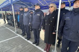 27.02.2026. Opatów. Otwarcie Komendy Powiatowej Policji w Opatowie / Fot. Grażyna Szlęzak-Wójcik - Radio Kielce