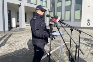 27.02.2026. Opatów. Otwarcie Komendy Powiatowej Policji w Opatowie / Fot. Grażyna Szlęzak-Wójcik - Radio Kielce