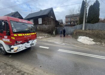 13.02.2026. Jaworze. Pożar / Fot. Jarosław Kubalski - Radio Kielce