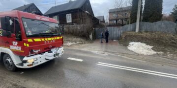 13.02.2026. Jaworze. Pożar / Fot. Jarosław Kubalski - Radio Kielce