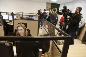 W kieleckim ratuszu powstało urzędnicze call center - Radio Kielce 13.02.2026. Kielce. Urząd Miasta Kielce. Miejskie Centrum Kontaktu / Fot. Jarosław Kubalski - Radio Kielce