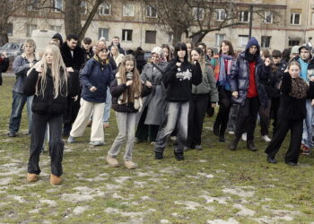 13.02.2026 Kielce. Happening "Taniec przeciwko przemocy" / Fot. Jarosław Kubalski - Radio Kielce