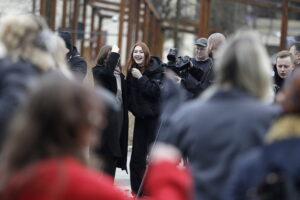 Kielce. Happening "Taniec przeciwko przemocy" - Radio Kielce