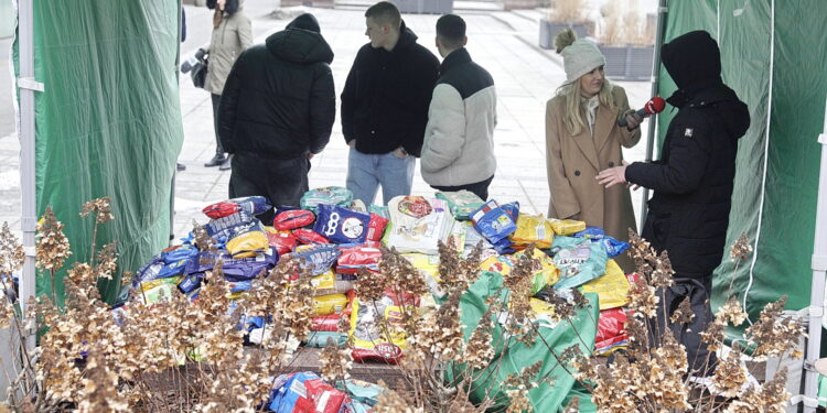 14.02.2026. Kielce. Akcja „Miska nie może być pusta” / Fot. Jarosław Kubalski - Radio Kielce