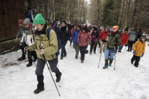 Weszli na Łysicę w 46. rocznicę zimowego zdobycia szczytu Ziemi - Radio Kielce