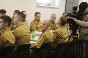 27.02.2026. Kielce. Narada Roczna Kadry Kierowniczej Komendy Wojewódzkiej Państwowej Straży Pożarnej w Kielcach / Fot. Jarosław Kubalski - Radio Kielce