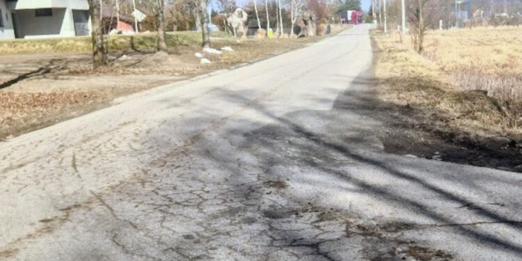 Remont drogi w Jasienicy